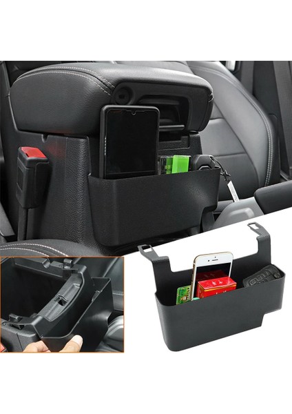 Jeep Wrangler Jl Jlu Oto Araba Aksesuarları Için Ön Orta Konsol Kol Dayama Saklama Kutusu (Yurt Dışından)
