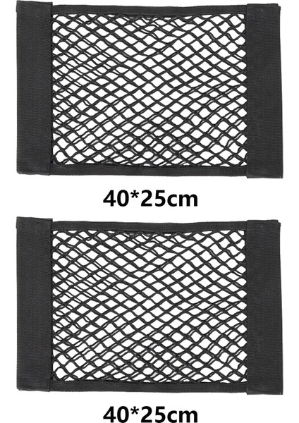 40X25CM 2 Adet Fiat L 500X Abarth Için Araba Organizatör Gövde Net Kargo Koltuğu Arka Tarafı Depolama Mesh (Yurt Dışından)