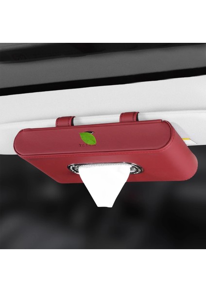 Kırmızı B Tesla Model 3 Için Yeni Model Y Kağıt Çok Fonksiyonlu Doku Kutusu Araba Aksesuarları Araba Modeli Üç Tesla Için Iç M3 Tmy (Yurt Dışından)