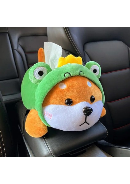 Küçük Boz Ayı Yaratıcı Araba Doku Kutusu Kapağı Sevimli Shiba Inu Köpek Peluş Oyuncak Kol Dayama Doku Kutusu Tutucu Araba Koltuğu Geri Asılı Peçete Dispenseri (Yurt Dışından) fırsatları