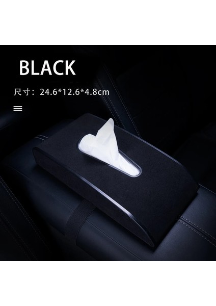 Siyah Volvo Için XC60 x V V60 XC40 V V50 V70 Xar Doku Kutusu Süet Deri + Abs Araba Aksesuarları (Yurt Dışından)
