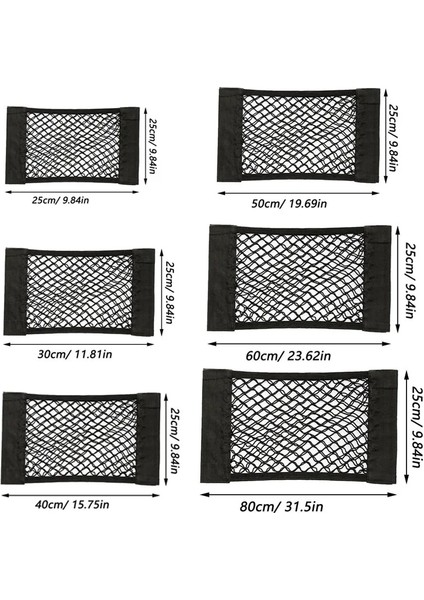 25X40CM Büyük Indirim! Siyah Araba Organizatör Koltuk Arka Depolama Elastik Araba Mesh Net Çanta Çanta Arasında Oto Arabalar Için Bagaj Tutucu Cep (Yurt Dışından) fırsatları