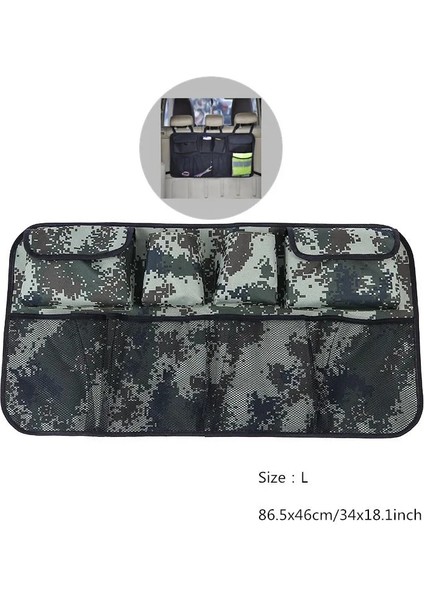 D Kamuflaj Araba Arka Koltuk Organizatör Oto Koltuğu Arka Saklama Çantası Otomobil Gövde Kargo Örgü Süsler Çeşitli Eşyalar Gadget Iç Aksesuarlar (Yurt Dışından)