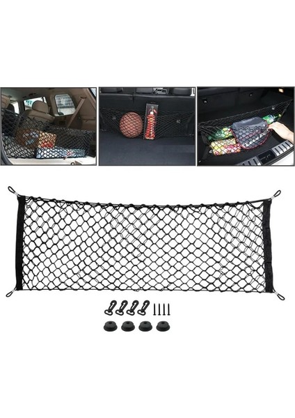 110X50CM 3 Tip Evrensel Araba Arka Bagaj Boot Organizatör Cep Kargo Ağı Mesh Depolama Araba Net Düzenlemek Araba Bagaj Ağı (Yurt Dışından)