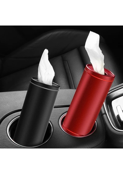 Siyah Yaratıcı Araba Doku Kutusu Metal Kağıt Havlu Tüp Oto Doku Kağıt Tutucu Kılıf Araba Ev Kızlar Için Araba Iç Aksesuarları (Yurt Dışından) fiyatları