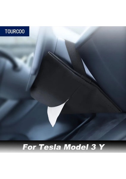 Kahverengi Tesla Model 3 Y Araba Takma Aksesuarları Için Araba Iç Asılı Gizli Dokular Kutusu (Yurt Dışından) fiyatları