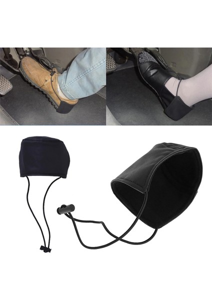 Siyah Araba-Şekillendirici Sürücü Ayakkabıları Topuk Koruyucu Sürüş Sağ Ayak Için Topuk Koruma Kapağı (Yurt Dışından) fiyatları