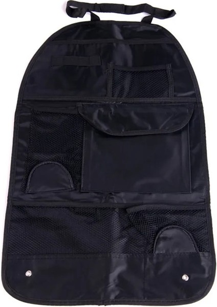 Koltuk Kılıfı Koruyucu Evrensel Su Geçirmez Araba Arka Koltuk Organizatör Saklama Çantası Çok Cep Asılı Kılıf Çeşitli 58CMX38CM Oto Aksesuarları Siyah (Yurt Dışından) fırsatları