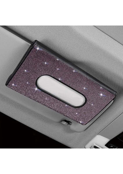 E 1 Takım 1 Adet Araba Doku Kutusu Havlu Maskesi Araba Güneşlik Doku Depolama Tutucu Araba Iç Kutu Aksesuarları Dekorasyon Glitter Oto Üniv (Yurt Dışından)