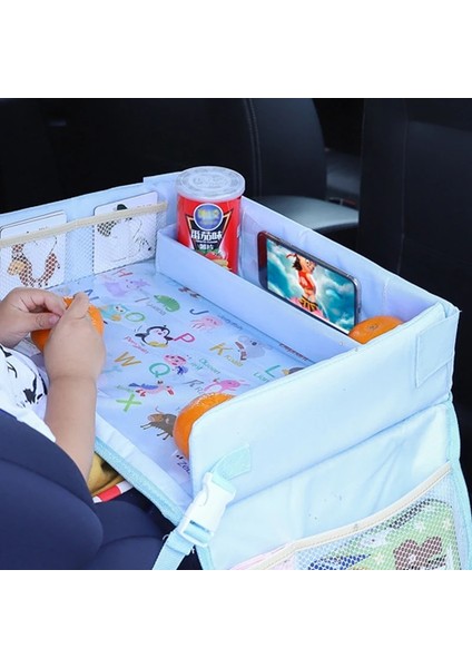 Tipa Mor Araba Koltuğu Seyahat Tepsisi Emniyet Koltuğu Oyun Masası Organizatör Depolama Aperatifler Oyuncaklar Bardak Tutucu Bebek Çocuk Çocuklar Için Su Geçirmez Arabası (Yurt Dışından) indirimleri