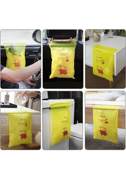 Kırmızı Araç Çöp Torbası Yapıştır Tek Kullanımlık Araba Ev Çift Kullanımlı Çöp Kutusu Toplama Torbası Kalınlaşmış Yapışkanlı Çok Fonksiyonlu Çöp Torbası (Yurt Dışından) indirimleri