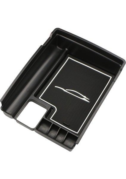 Beyaz Pedli Siyah Araba Merkezi Depolama Kol Dayama Saklama Kutusu Nissan X-Trail T32 Rogue Kol Dayanağı Eldiven Tepsi Tutucu Kılıf Palet Konteyner (Yurt Dışından)