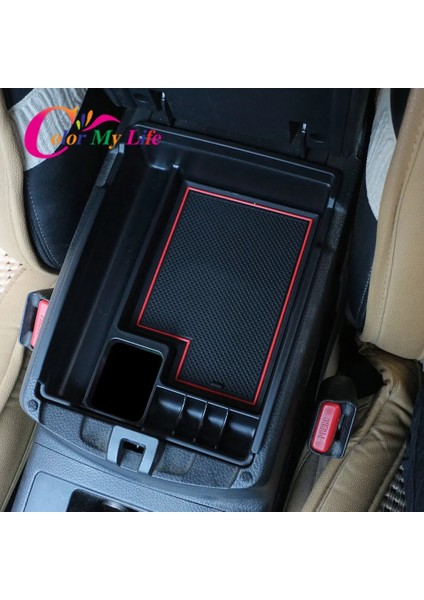 Beyaz Pedli Siyah Araba Merkezi Depolama Kol Dayama Saklama Kutusu Nissan X-Trail T32 Rogue Kol Dayanağı Eldiven Tepsi Tutucu Kılıf Palet Konteyner (Yurt Dışından) fiyatları