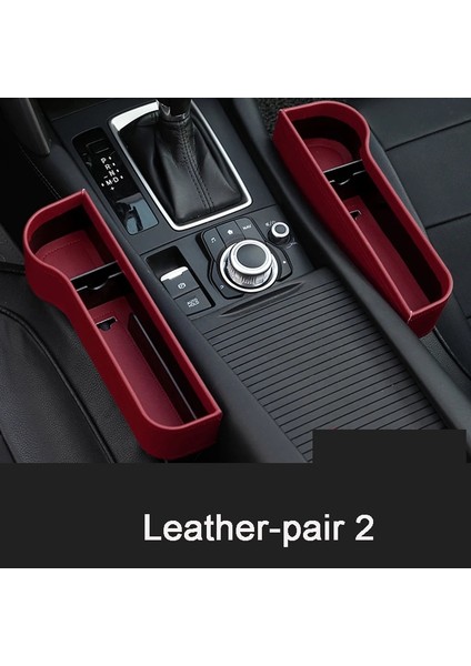 Deri-Çift 2 Pu Deri Araba Koltuğu Boşluk Saklama Kutusu Fincan Çok Fonksiyonlu Pocket Catcher Organizatör Telefon Şişe Bardak Tutucu Araba Aksesuarları (Yurt Dışından)