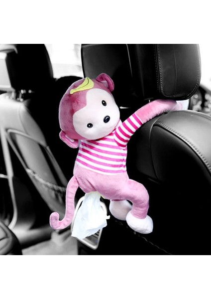 Pembe ve Beyaz Şerit Audi Için A3 A4 B6 B8 A B5 B7 A5 Q5 Q7 Tt L C7 8V A1 A3 Q3 A8 Rs S Line Sevimli Araba Kısa Peluş Doku Kutusu (Yurt Dışından)