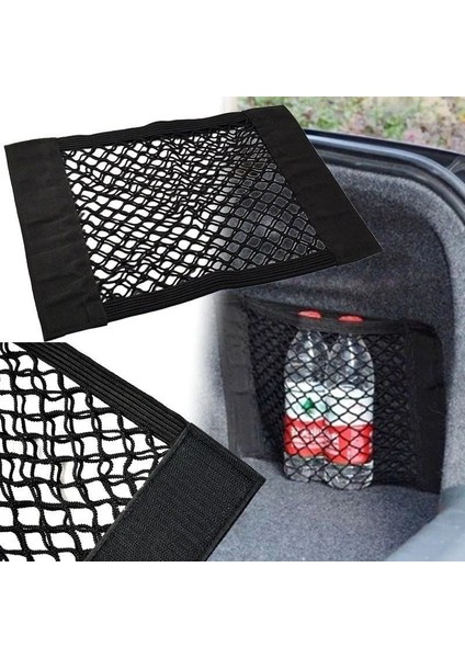 25X60CM Araba Arka Bagaj Depolama Net Koltuk Elastik Dize Net Sihirli Etiket Örgü Saklama Çantası Pocketcage Oto Organizatör (Yurt Dışından) modelleri