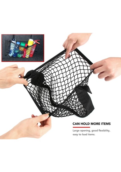 25X60CM Araba Arka Bagaj Depolama Net Koltuk Elastik Dize Net Sihirli Etiket Örgü Saklama Çantası Pocketcage Oto Organizatör (Yurt Dışından) indirimleri