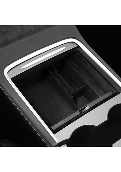 Ön Arka Flok Tesla Model 3 Model Y Için Konsol Kol Dayama Saklama Kutusu Akın Merkezi Kontrol Organizatör Konteyner Araba Aksesuarları Girin (Yurt Dışından)