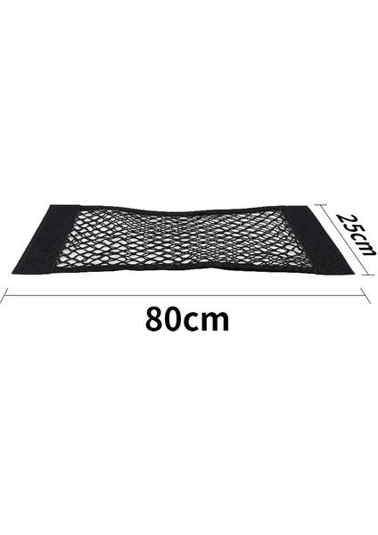 80X25CM 1 Adet Araba Bagaj Saklama Çantası Naylon Örgü Ağları Oto Bagaj Arka Organizatör Araba Istifleme Için Elastik Dize Bagaj Tutucu Cep (Yurt Dışından)