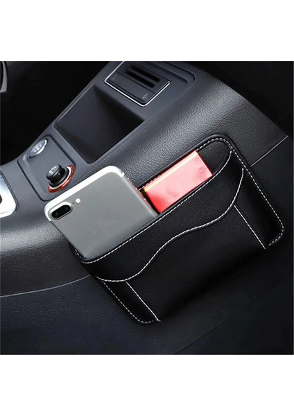 Siyah Çok Işlevli Araba Kılıfı Çanta Araba Saklama Kutusu Kartlar Için Toplama Çantası Cep Telefonu Yapışkan Çanta Iç Aksesuar (Yurt Dışından) fırsatları