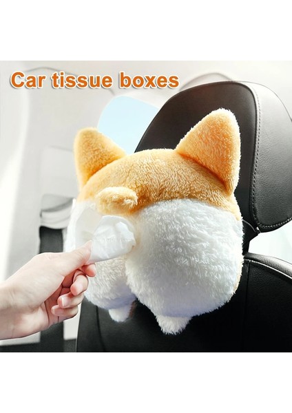 Corgi Corgi Popo Kedi Araba Doku Tutucu Peçete Kutusu Araç Arka Koltuk Doku Kılıfı Tutucu Ev Araba Bathroo Için (Yurt Dışından) fiyatları