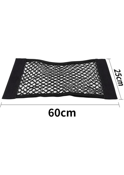Bagaj Düzenleyici 60 Mesh Bagaj Araba Depolama Organizatör Çantası * Bagaj Bagaj Tutucu Cep Sticker Için 25CM Mesh Naylon Oto Organizatör Gövde (Yurt Dışından)