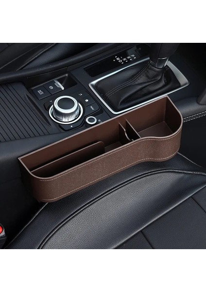 Kahverengi Yardımcı Pilot Araba Koltuğu Organizatör Aralık Saklama Kutusu Araba Organizatör Boşluk Yarık Dolgu Tutucu Cüzdan Telefon Yarık Cep Oto Araba Aksesuarları (Yurt Dışından)