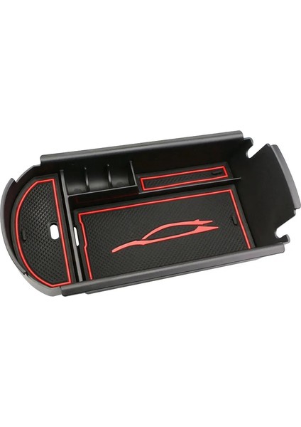 Kırmızı Paspas Araba Merkezi Konsol Kol Dayama Kutusu Saklama Kutusu Toyota C-Hr Chr Organizatör Konteyner Tutucu Tepsi Aksesuarları (Yurt Dışından)