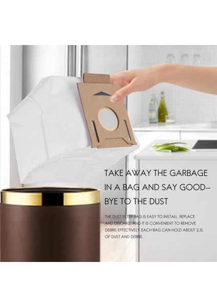 Ecovacs Deebot Ozmo T8 Aıvı Max T9 Serisi ile Uyumlu 8pack Du Çanta 2,5l (Yurt Dışından)