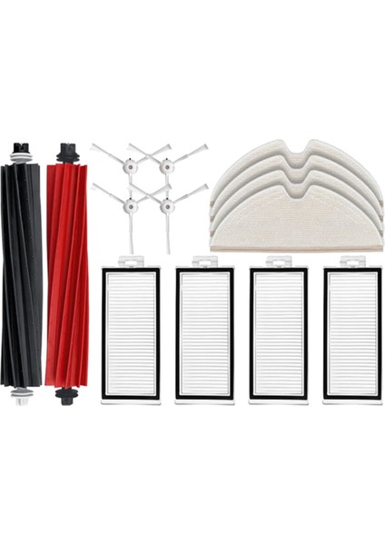 Roborock Q8 Max, Max+, Q5 Pro, Pro+ Ana Yan Fırça ile Uyumlu 14PCS (Yurt Dışından)