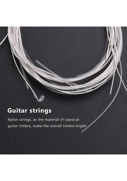 Klasik Gitar Için 6x Naylon Dize Gitar Telleri Seti (Yurt Dışından)