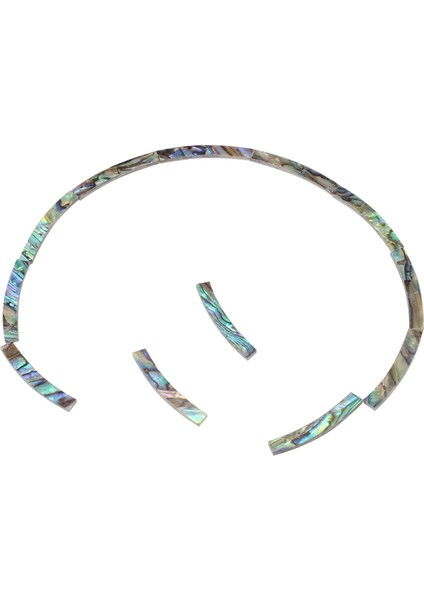 24 Adet Gitar Soundhole Rozet Paua Abalone Kabuk Kavisli Şeritler Gitar Ses Deliği Kakma 4mm Genişlik (Yurt Dışından)