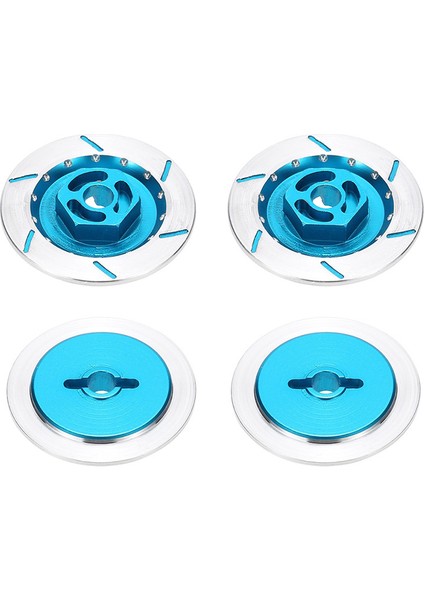 4 Adet Fren Diski Metal 12MM Rc 1/10 Araba Sinek Balık Kamyonu Mavi (Yurt Dışından)