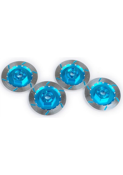 4 Adet Fren Diski Metal 12MM Rc 1/10 Araba Sinek Balık Kamyonu Mavi (Yurt Dışından)
