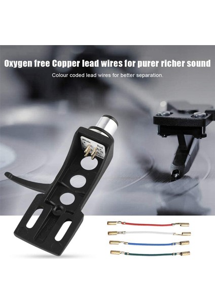 Pikap Fonograf Kurşun Headshell Stereo Plak Çalar Headshell Teller 8 Adet Plak Çalar Değiştirme Için (Yurt Dışından)