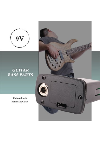 Abs 9 V Gitar Pikap Pil Kutusu Kutusu Elektrik Akustik Gitar Bas Depolama Kapağı Değiştirme (Yurt Dışından)
