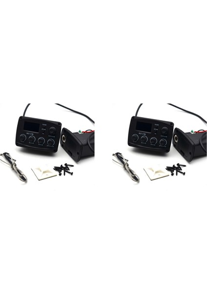 2x -17B Akustik Gitar Eq Preamp'ı Dijital Işlem Tunerli 3 Band Eq Ekolayzır Tunerli Gitar Alıcısı ile (Yurt Dışından)