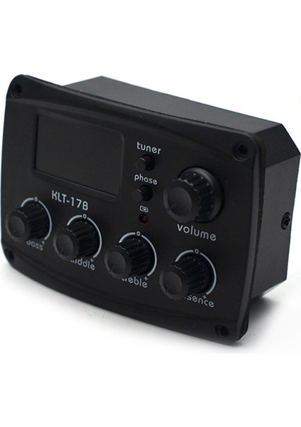 2x -17B Akustik Gitar Eq Preamp'ı Dijital Işlem Tunerli 3 Band Eq Ekolayzır Tunerli Gitar Alıcısı ile (Yurt Dışından)