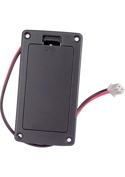 4x 9V Düz Montaj Gitar Aktif Pikap Pil Kapağı Tutma Kutusu Pil Saklama Kutusu Elektro Gitar Bas Aksesuarı (Yurt Dışından)