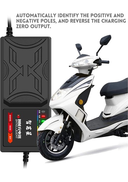 72V 20AH Elektrikli Araç Şarj Cihazı 7 Işık Ekranı Güç Göstergesi Akım Kaçağı Koruması/tam Darbe Ab Tak (Yurt Dışından) fiyatları