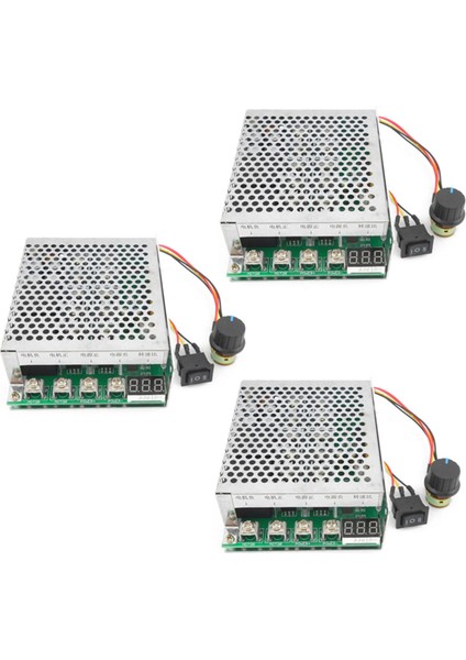 3x Dc 10-55V 100A 3000W Motor Hız Kontrol Cihazı Tersinir Pwm Kontrolü Ileri ve Geri Kontrol Cihazı (Yurt Dışından)
