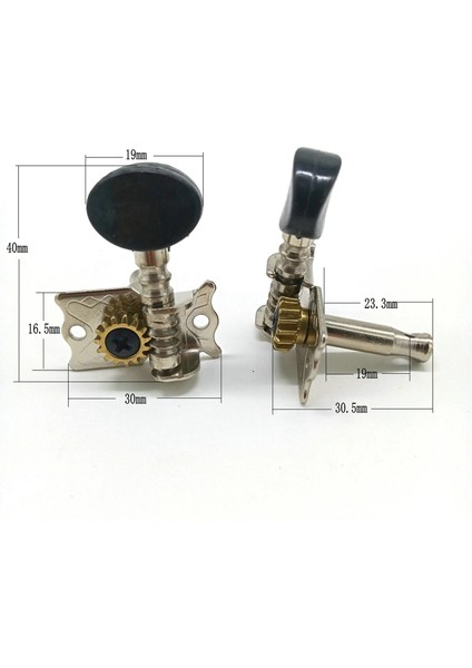Tuning Mandal Tuner Makine Kafaları 2r 2l 4 Dize Ukulele Gitar Bas Parçaları Tamir Alet Takımı Aksesuarı (Yurt Dışından)