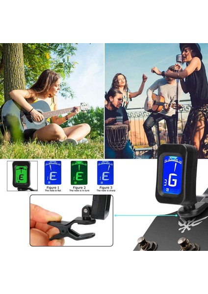 65 Pcs Gitar Aksesuarları Kiti, Gitar Telleri, Tuner, Capo, Seçimler, Seçim Tutucu, Başparmak Parmak Seçimleri, Köprü Pimleri (Yurt Dışından) modelleri
