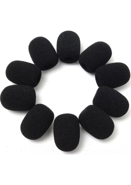 200 Adet Mikrofon Kulaklık Izgara Cam Sünger Köpük Siyah Mikrofon Kapağı 30MM x 8mm (Yurt Dışından)