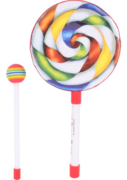 Çocuk Vurmalı Lolipop Davul, 6inç (Yurt Dışından)