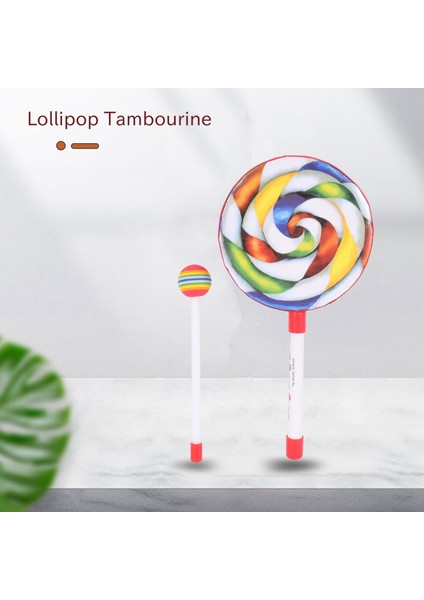 Çocuk Vurmalı Lolipop Davul, 6inç (Yurt Dışından)