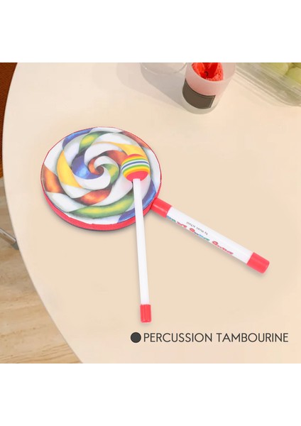 Çocuk Vurmalı Lolipop Davul, 6inç (Yurt Dışından)