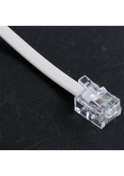 2x Telefon RJ11 Erkek Hattı - Çift RJ11 Dişi Jack Filtre Splitter Adaptörü (Yurt Dışından)