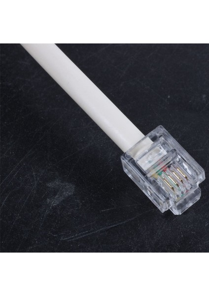 2x Telefon RJ11 Erkek Hattı - Çift RJ11 Dişi Jack Filtre Splitter Adaptörü (Yurt Dışından)