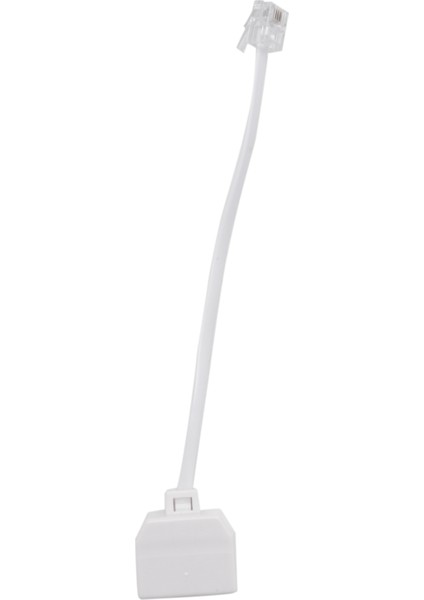 RJ11 6P4C Telefon Ayırıcı 1 Erkek 2 Dişi - Beyaz (Yurt Dışından)